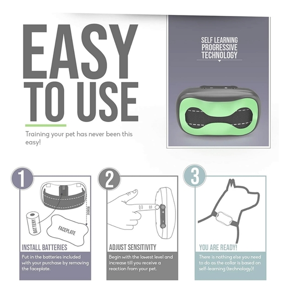 PetLab anti-bark training collar - Picture 3 of 7